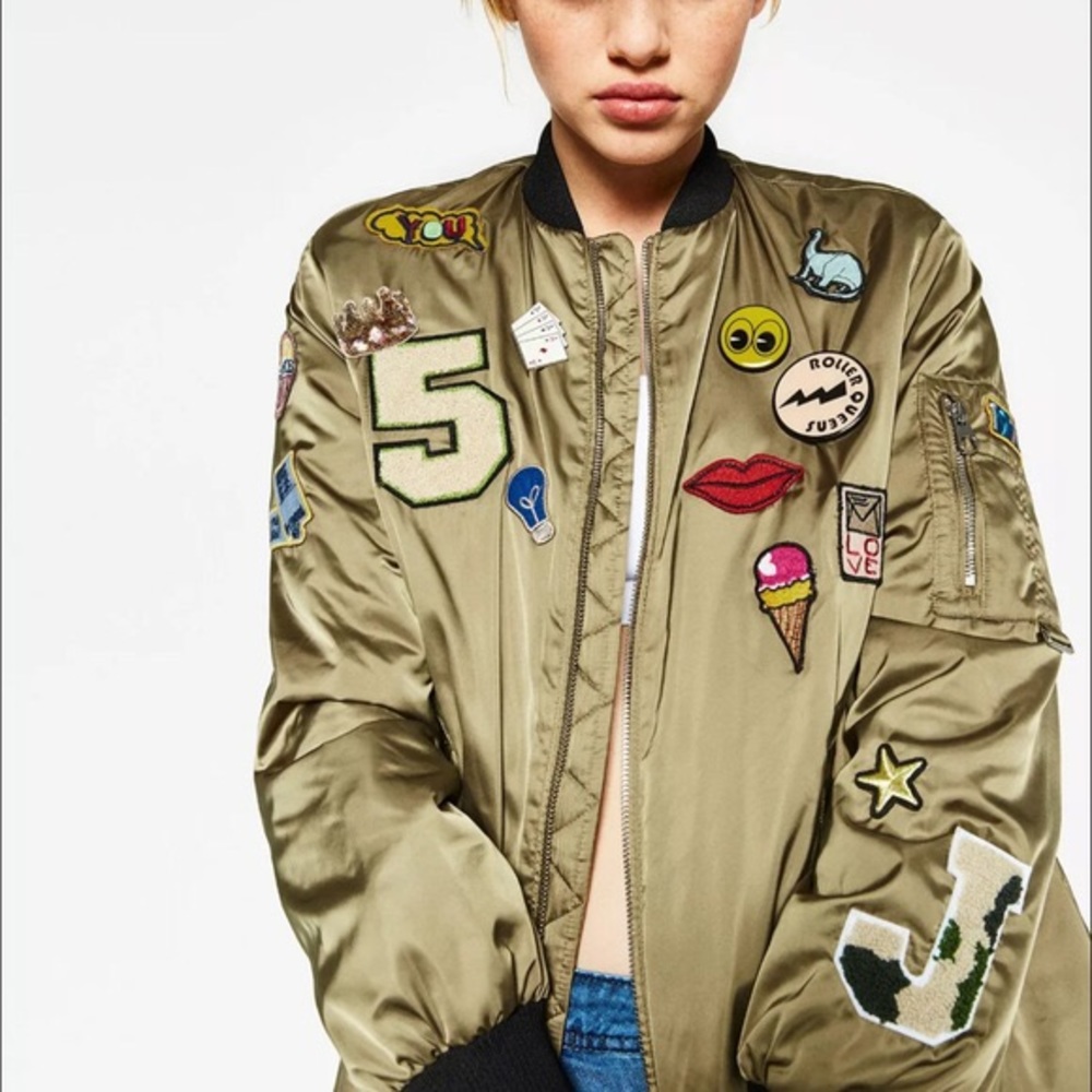 Zara Oversize Bomber Jacket